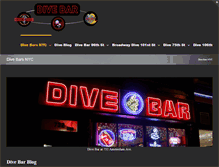 Tablet Screenshot of divebarnyc.com